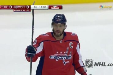 Alex Ovechkin est de retour au bureau.  Jeux d'exposition #StanleyCup: @nhlonnbcsp ...