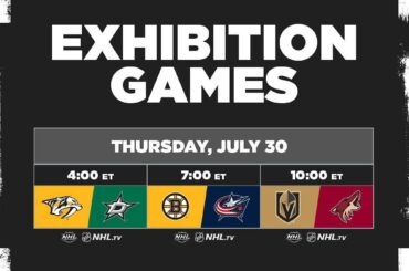 Ça y est ...!  Le dernier jour des #StanleyCup Exhibition Games commence à 4h00 HE le ...