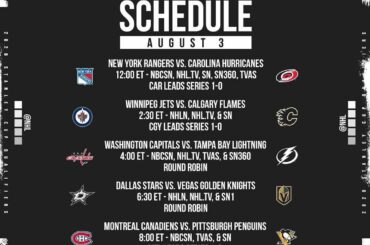 Monday just got that much better! 

SIX #StanleyCup Qualifiers games today start...