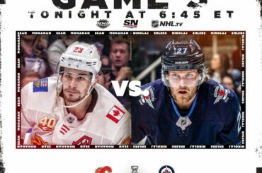 Game 3 is here! Who ya got: @NHLFlames or @NHLJets?  #StanleyCup Qualifiers

: 6...