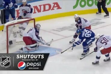 Joonas Korpisalo stops 28/28 to grab the @pepsi shutout as the @bluejacketsnhl t...