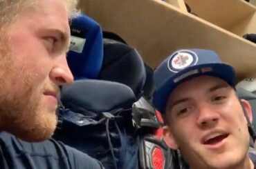 Best part of the bubble for Andrew Copp (@copper94) and Jack Roslovic (@jroslovi...