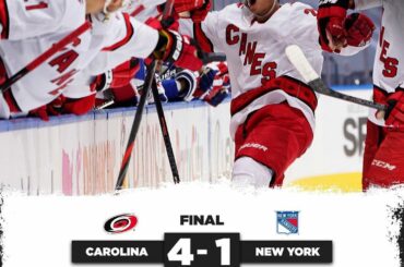 The @canes are the first to move on to the First Round of the #StanleyCup Playof...