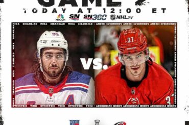 Si le match 1 était une indication, ce @NYRangers vs @Canes #StanleyCup Qualifiers ...