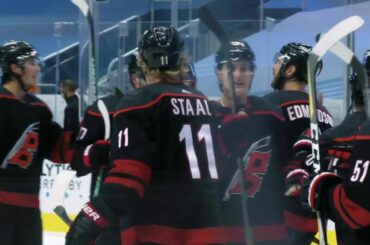 "That's what you get when you quarantine hockey players for four months." 

Reli...