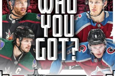 The @arizonacoyotes and @coloradoavalanche square up in the first round of the #...