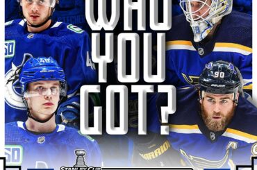 The @Canucks vs the reigning #StanleyCup Champion @stlouisblues. Who you got in ...