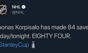 Certaines de ces statistiques sont dingues ... Le 5e OT est le prochain #StanleyCup ...