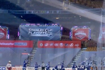 NOUS AVONS ENFIN UN GAGNANT! Le @tblightning gagne à la cinquième prolongation! #StanleyCu ...