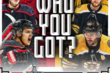 Who will come out on top between the @canes vs @nhlbruins in the first round of ...