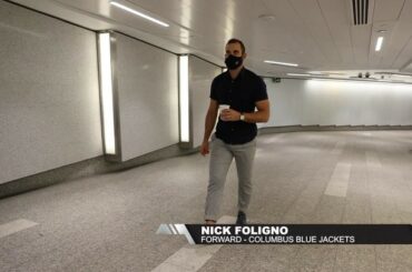 Promenez-vous jusqu'à la patinoire avec Nick Foligno. #Coupe Stanley

@BlueJacketsNHL contre @TB ...