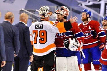 Quel moment entre Carey Price (@ cp0031) et Carter Hart (@ c_hart70).

#Jarret...