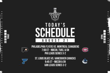 Will either the @philadelphiaflyers or @canucks close out their series tonight? ...