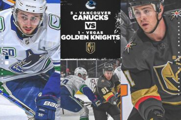 La vitesse est le nom du jeu entre les @canucks et @vegasgoldenknights. OMS'...
