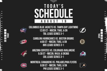 Which of these series are ending today? 

Today's five-game #StanleyCup Playoffs...
