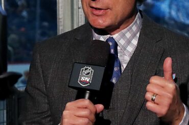 Suit. Tie. Pocket Square.... and shorts. 

@gene.principe of @Sportsnet's Hockey...