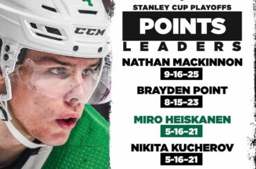 DEFENSEMAN @miroheiskanen continue d'accumuler des points dans les Playoffs #StanleyCup! ...