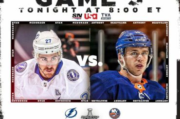 Le @tblightning cherche à prendre la tête de la série 3-0 ce soir! Qui as-tu je ...
