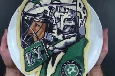 @ anton_khudobin31official sous forme de crêpes. Ouais, c'est incroyable. #MyPlayoffs ...