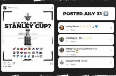 Quelqu'un d'autre a deviné le @tblightning?! #Coupe Stanley...