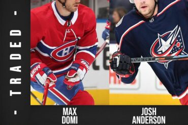 Que les métiers commencent! Max Domi et un choix se dirigent vers le @bluejacketsnhl à e ...