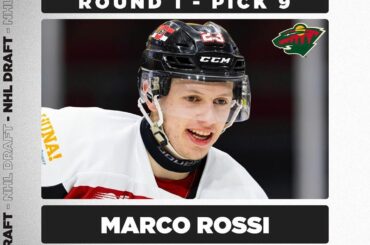 À la 9e place du classement général, veuillez accueillir @ marcorossi.23 dans le @minnesotawild! #NHLDraft ...
