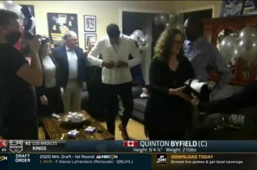 @quintonbyfield et sa famille ont VRAIMENT apprécié le moment. #NHLDraft ...