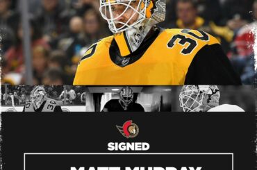 Matt Murray, nouvellement acquis, a signé un contrat de 4️⃣ ans avec le @se ...