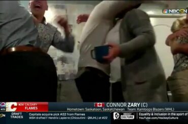 La réaction de la famille de @ connorzary7? Inestimable. #NHLDraft ...