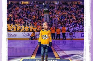 Abandonnez-vous pour Katie Shepard! Ce fan de @PredsNHL est sans cancer depuis quatre m ...