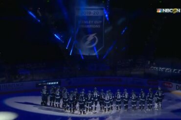Ce soir, nous avons un aperçu de la bannière des champions #StanleyCup 2020 pour le @tblight ...
