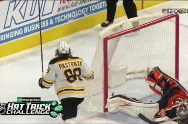 PASTAAA @davidpastrnak obtient le tour du chapeau @enterprise ET ajoute une aide pour g ...