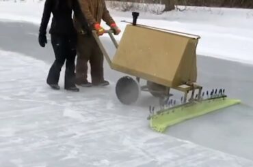 Bricolage bien fait à Uxbridge, Ontario.  #NHLOutdoors (@brendanperrier) ...