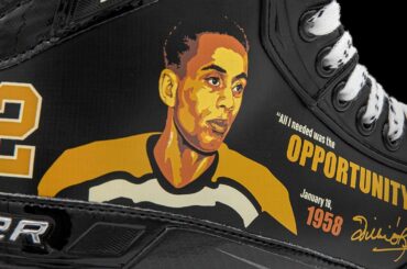 Pour honorer Willie O'Ree, @bauerhockey s'est associé à Wayne Simmonds, @ jtbrown23, T ...