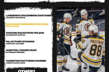 Quelqu'un est-il meilleur que la "Perfection Line" de @NHLBruins cette saison? ...