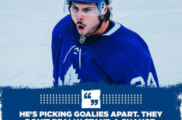 @austonmatthews mène désormais la Ligue avec 16 buts, quatre de plus que lors du prochain match ...