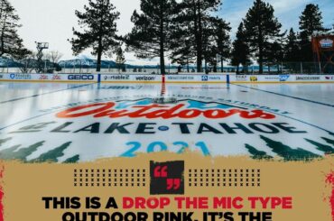 Peter DeBoer est prêt pour l'action #NHLOutdoors.  @vegasgoldenknights contre @colora ...