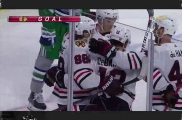 -Patrick Kane's 360 ° backhander - fantastique paddle save de @ chrisdriedger _____...