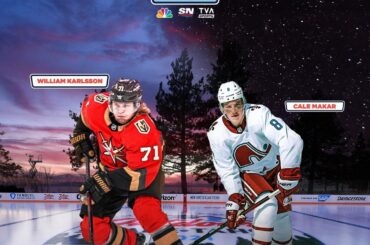 #NHLOutdoorsAfterDark est presque là @vegasgoldenknights vs @coloradoavalanche ...
