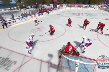 C'est Sam Girard qui lance la @coloradoavalanche à #NHLOutdoors!  ...