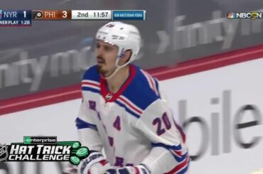 Chris Kreider a marqué les trois buts de @nyrangers ce soir pour remporter le @enterpri ...