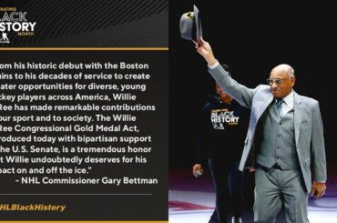 Déclaration du commissaire de la LNH Gary Bettman sur l'introduction du Willie O'Ree ...