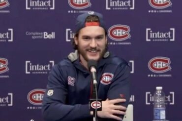 Jonathan Drouin avec un presseur Zoom de tous les temps.  (@sportsnet) ...