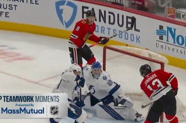 Avant le 1000e match de Patrick Kane ce soir, revivez ce meilleur moment de travail d'équipe en ...