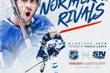 Ce soir dans la @scotiabank North Division ... @nhljets vs @mapleleafs: 6: 30p ...