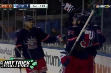 Mika Zibanejad (@ zibanejad93) a réalisé un tour du chapeau naturel + trois passes décisives en une par ...