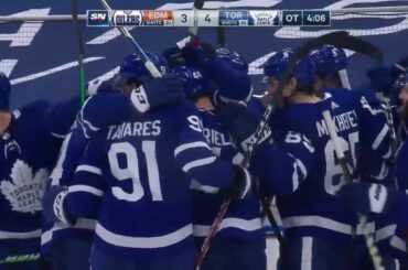 Trois buts consécutifs et les @mapleleafs terminent le retour en OT! ...