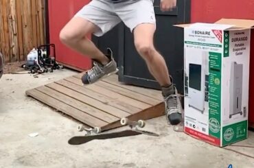 Hé, fais un kickflip!  #NHLFanSkills (@ twoods2121) ...