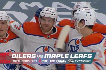 Connor McDavid et Auston Matthews sont actuellement à égalité pour la tête de la LNH au chapitre des buts ....