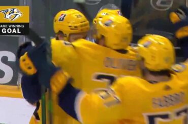 Le gagnant de l'OT va à @eelitolvanen pour remporter six victoires consécutives @predsnhl! ...
